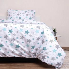 Κουβερλί Παιδικό Σείριος (Σετ 2τμχ) White Viopros Semi-double 180x240cm 100% Βαμβάκι