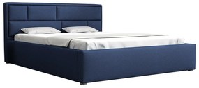 Κρεβάτι Pomona 104, Διπλό, Μπλε, 200x200, Ταπισερί, Τάβλες για Κρεβάτι, 220x223x93cm, 105 kg | Epipla1.gr