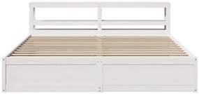 vidaXL Πλαίσιο Κρεβατιού με Κεφαλάρι 180x200 εκ. από Μασίφ Ξύλο Πεύκου