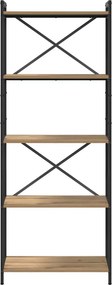 vidaXL Ράφι Βιβλίων 60 x 30 x 155 εκ Επεξεργασμένο ξύλο Artisan Oak