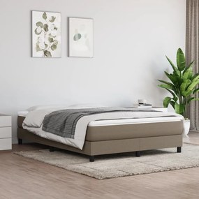 ΚΡΕΒΑΤΙ BOXSPRING ΜΕ ΣΤΡΩΜΑ TAUPE 140X190 ΕΚ. ΥΦΑΣΜΑΤΙΝΟ 3144073