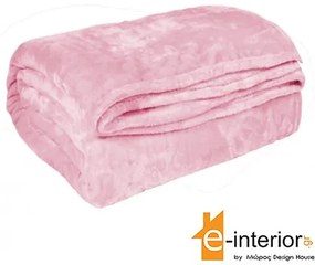 Κουβέρτα Βελουτέ Κούνιας 110x140 Ροζ 83120000081