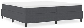 vidaXL Κρεβάτι με ελατήρια Σκούρο γκρι 200 x 200 cm Βελούδο