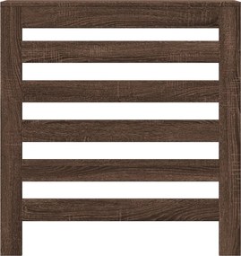 vidaXL Κάλυμμα Καλοριφέρ Καφέ Δρυς 78x20x82 εκ. Επεξεργασμένο Ξύλο