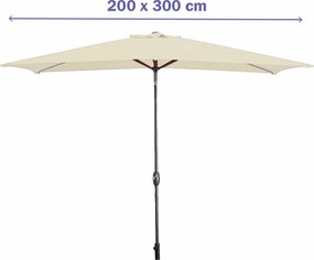 Solskjerm Marbueno Μπεζ 200 cm 200 x 300 cm