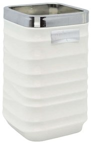 Ποτηροθήκη Luna 830077 7x7x12cm White-Silver Ankor Plastic