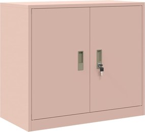 vidaXL Ντουλάπι αποθήκευσης 2 τμχ. Ροζ 80 x 40 x 210 εκ Ατσάλι