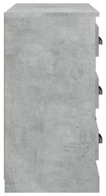 Μπουφές Γκρι Σκυροδέματος 70x35,5x67,5 εκ. Επεξεργασμένο Ξύλο - Γκρι