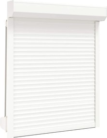 vidaXL Ρολό εισόδου Λευκός 100 x 130 cm Αλουμίνιο και Πολυουρεθάνη