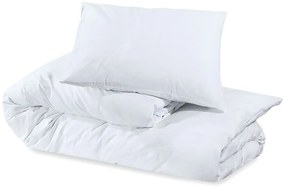 vidaXL Σετ Παπλωματοθήκης Λευκό 155 x 220 εκ. Βαμβακερό