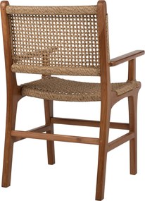 ΠΟΛΥΘΡΟΝΑ ΜΑΣΙΦ ΞΥΛΟ ΤEAK ΦΥΣΙΚΟ RATTAN ΣΧΟΙΝΙ 54Χ58Χ88Υεκ.HM9385.01