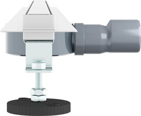 vidaXL 360° Νεροχύτης ντους με λεπτό μοντέλο Ασημί 90 cm