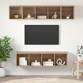 vidaXL Σετ επίπλου τηλεόρασης 4 pcs Artisan Oak Επεξεργασμένο ξύλο