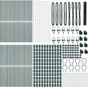 vidaXL Στύλος Περιφράξεων Γκρι 100 x 1,4 μ (50 mm πλέγμα)
