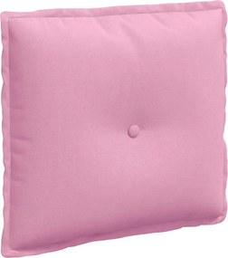 vidaXL Μαξιλάρι Πλάτης Ροζ 50 x 19 x 45 εκ ύφασμα
