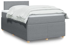 ΚΡΕΒΑΤΙ BOXSPRING ΜΕ ΣΤΡΩΜΑ ΑΝΟΙΧΤΟ ΓΚΡΙ 120X200 ΕΚ. ΥΦΑΣΜΑΤΙΝΟ 3287416