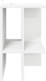 vidaXL Τραπεζάκι σαλονιού Λευκό 40 x 30 x 49 εκ. Επεξεργασμένο Ξύλο