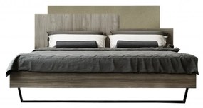 SB-00581 Κρεβάτι "ΜΟΡΦΕΑΣ" Διπλό σε χρώμα σταχτί-μόκα ανοιχτό 160x200
   , 1 Τεμάχιο
