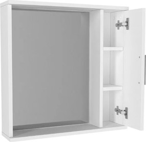Καθρέπτης μπάνιου Deal Μegapap χρώμα λευκό 65x15,3x65εκ.