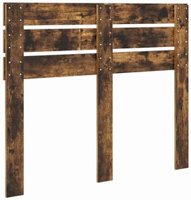 vidaXL Κεφαλάρι με κεφαλάρι Καπνιστό Δρύς 135 cm Επεξεργασμένο ξύλο