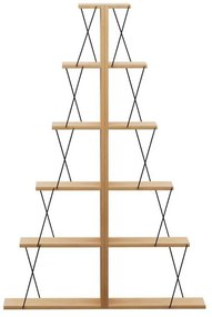 Βιβλιοθήκη mini Tars sonoma-μαύρο 130x22x146εκ 130x22x146 εκ.