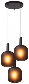 Φωτιστικό Κρεμαστό Lucide 45405-13-30 ELOISE Μαύρο Ματ (Black Mat)|Ανθρακί (Anthracite)