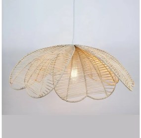 Κρεμαστό Φωτιστικό Οροφής E27 Rattan Φυσικό 124-01346-04 Luma Lighting-124-01346-04-Μπεζ 124-01346-04