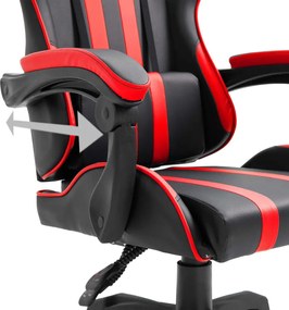 vidaXL Καρέκλα Gaming Κόκκινη από Συνθετικό Δέρμα