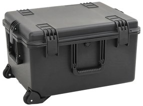 VidaXL Θήκη Πτήσης Φορητή Μαύρη 62,5x49,5x37 εκ. από Πολυπροπυλένιο