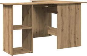 vidaXL Γραφείο Γωνιακό Τεχνίτης Δρυς 120x140x75 εκ Επεξεργασμένο Ξύλο