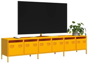 ντουλάπι τηλεόρασης Κίτρινο μουσταρδί Ατσάλι ψυχρής έλασης 3307152