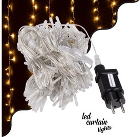 Διακοσμητική Κουρτίνα 3Χ3m 300 LED 8W 3000K Διάφανο 85803 Globostar-85803-Διάφανο 85803