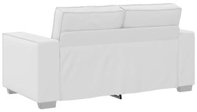 vidaXL Πολυθρόνα-καναπές με μαξιλάρι Λευκό 160 x 78 x 84 εκ. Δερματίνη