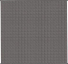 vidaXL Κουβέρτα Βαρύτητας Γκρι 220 x 240 εκ. 15 κ. Υφασμάτινη