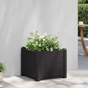 vidaXL Ζαρντινιέρα Υπερυψωμένη Ανθρακί 43 x 43 x 35 εκ. Πολυπροπυλένιο