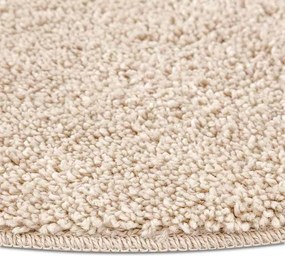 vidaXL Αντιολισθητικό Σαγκί Χαλάκι Κρεμ 120 x 120 cm PP
