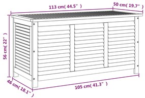 ΜΠΑΟΥΛΟ ΑΠΟΘΗΚΕΥΣΗΣ ΚΗΠΟΥ 113X50X56 ΕΚ. ΑΠΟ ΜΑΣΙΦ ΞΥΛΟ ΑΚΑΚΙΑΣ 365841