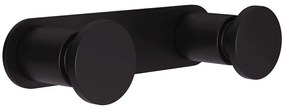 Άγκιστρο Μπάνιου Διπλό 70-403 12x3,5x2,5cm Matt Black Pam&amp;Co Brass