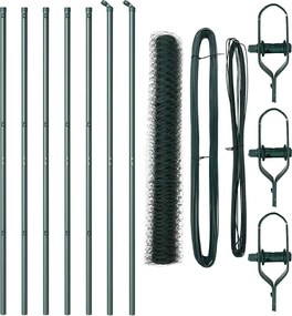 vidaXL Στύλος Περιφράξεων Πράσινο 10 x 1 μ (36 mm πλέγμα)