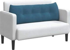 vidaXL Μαξιλάρι Πλάτης Μπλε 140 x 24 x 50 εκ Βελούδο
