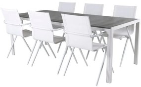 Σετ Τραπέζι και καρέκλες Dallas 705, Polyξύλο, Μέταλλο, Ύφασμα | Epipla1.gr