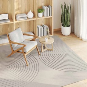 vidaXL Χαλί εσωτερικού χώρου GALATI Κρεμ 200 x 200 cm Πολυεστέρας