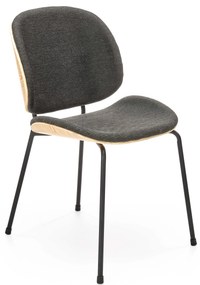 K467 chair natural oak / dark grey DIOMMI V-CH-K/467-KR