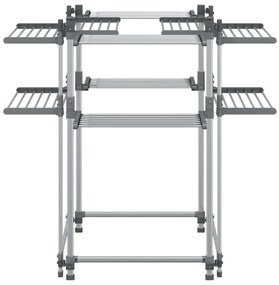 vidaXL Απλώστρα Ρούχων 107 x 107 x 120 εκ. από Αλουμίνιο