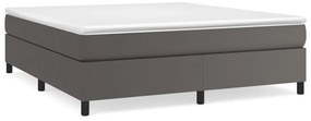 vidaXL Πλαίσιο Κρεβατιού Γκρι 180x200 εκ. από Συνθετικό Δέρμα