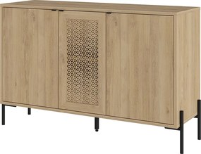 Μπουφές Naive Megapap χρώμα sapphire oak 126x40x80εκ.