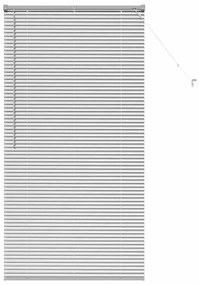 vidaXL Ρολό Παραθύρου με κουρτίνες Ασημί 85 x 175 cm Αλουμίνιο