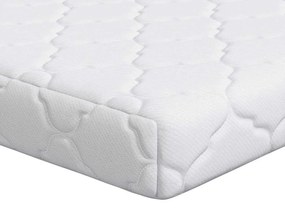 vidaXL Στρώμα με Επίστρωμα Καρύδας Λευκό 140 x 70 εκ PU Αφρός