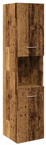 vidaXL Ντουλάπι Μπάνιου Κρεμαστό Παλ. Ξύλο 30x30x130 εκ. από Επ. Ξύλο