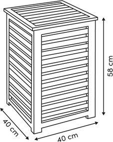 Καλάθι απλύτων 5five - 65L - Μαύρο
